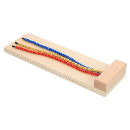 ZUNOXAZ Holz Haarflechtspielzeug für Feinmotorik Lernspielzeug zum Zöpfe Flechten für Mädchen Pädagogisches Zubehör zur Entwicklung Lebenspraktischer Fähigkeiten von ZUNOXAZ