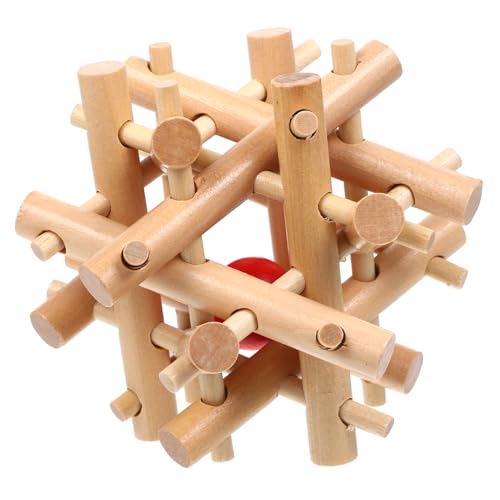 ZUNOXAZ Holz Kugel Labyrinth Puzzle Interaktives Lernspielzeug für Erwachsene Fördert Hand Auge koordination und Logisches Denken Natürliches Holz Vielseitig für Zuhause und Kindergarten von ZUNOXAZ
