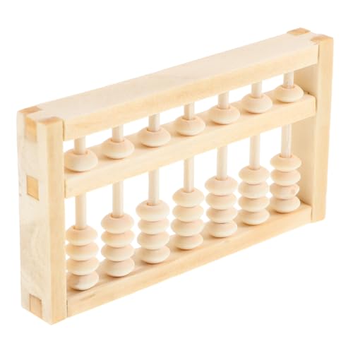 ZUNOXAZ Holz Mini Lernspielzeug Montessori Mathe Rechenhilfe für Erstes Geburtstag Foto Requisiten Traditionelles Chinesisches Feng Shui Dekor Kleines Zählwerkzeug von ZUNOXAZ