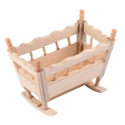ZUNOXAZ Holz Mini Modell Puppenhaus Zubehör Dekorative Handgefertigte Miniatur Schaukelbett Klassische Puppenmöbel für DIY Puppenhäuser ZUNOXAZ Holz Mini Modell Puppenhaus Zubehör Dekorative Handgefertigte Miniatur Schaukelbett Klassische Puppenmöbel für DIY Puppenhäuser von ZUNOXAZ