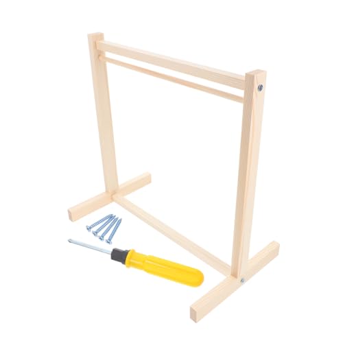 ZUNOXAZ Holz Puppenkleiderständer Stabiles Miniatur Garderobenregal für Puppenkleider Elegantes Design Organisierte Aufbewahrung für Puppenhaus und Zubehör ZUNOXAZ Holz Puppenkleiderständer Stabiles Miniatur Garderobenregal für Puppenkleider Elegantes Design Organisierte Aufbewahrung für Puppenhaus und Zubehör von ZUNOXAZ