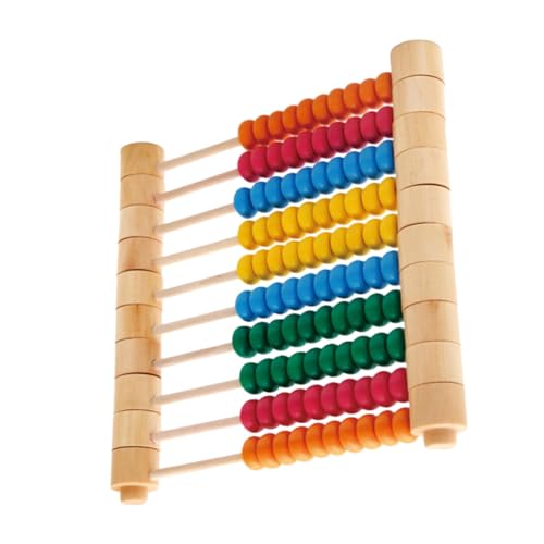 ZUNOXAZ Holz Rechenrahmen Abnehmbar Bunt Lernspielzeug Mathematik Werkzeug für Schüler Frühe Bildung Langlebig Tragbar von ZUNOXAZ