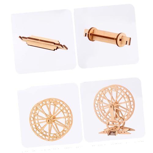 ZUNOXAZ Holz Riesenrad Modell Bausatz DIY Handwerk mit Herz Design Lernspielzeug für Planung und Denkfähigkeit von ZUNOXAZ