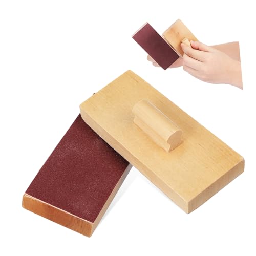 ZUNOXAZ Holz Sandblock Percussion Instrument für Rhythmus Musikinstrument Orff Musikspielzeug aus Natürlichem Buchenholz für Musikbildung und Rhythmustraining von ZUNOXAZ