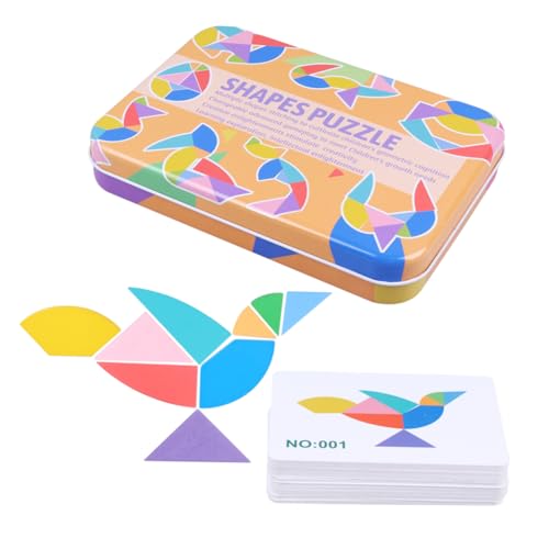 ZUNOXAZ Holz Tangram Puzzle für Kreatives Edukatives Gehirntraining für Kleinkinder Eiform für Geburtstage und Spielzeiten ZUNOXAZ Holz Tangram Puzzle für Kreatives Edukatives Gehirntraining für Kleinkinder Eiform für Geburtstage und Spielzeiten von ZUNOXAZ