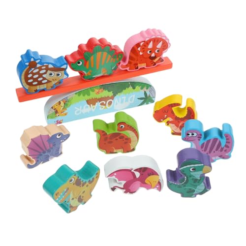 ZUNOXAZ Holz Tier Stapelspielzeug Dinosaurier Balancespiel Lernspielzeug für Kleinkinder Eltern Junge Mädchen Interaktion Abgerundete Kanten Sicheres Montessori Motorikspielzeug ZUNOXAZ Holz Tier Stapelspielzeug Dinosaurier Balancespiel Lernspielzeug für Kleinkinder Eltern Junge Mädchen Interaktion Abgerundete Kanten Sicheres Montessori Motorikspielzeug von ZUNOXAZ
