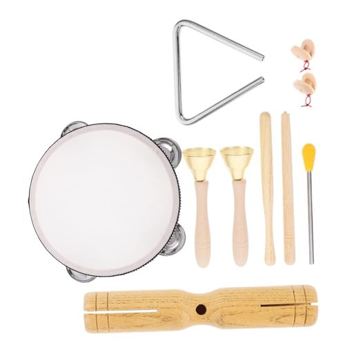 ZUNOXAZ Holz musikinstrumente für Kleinkinder Percussion aus Natürlichem Holz Sichere Kinderinstrumente für Musikförderung und Spielerisches Lernen von ZUNOXAZ