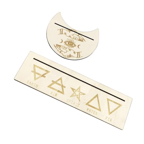 ZUNOXAZ Holz tarotkartenständer Mondform Kompaktes Leichtes Divinationszubehör für Religiöse Rituale und Wahrsagung Langlebiger Altarständer für Tarotkarten und Spirituelle Zeremonien ZUNOXAZ Holz tarotkartenständer Mondform Kompaktes Leichtes Divinationszubehör für Religiöse Rituale und Wahrsagung Langlebiger Altarständer für Tarotkarten und Spirituelle Zeremonien von ZUNOXAZ