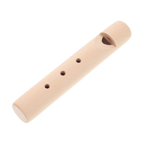 ZUNOXAZ Holzflöte für Mini Flöte aus Naturholz DIY Bemalbar Musikinstrument Pädagogisch Geeignet für Musikalische Frühförderung und Kleine Hände von ZUNOXAZ