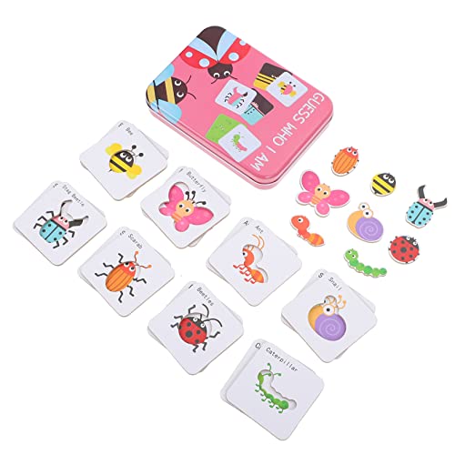 ZUNOXAZ Holzpuzzle Lernspielzeug für Insektenmotiven für Frühes Lernen Pädagogisches Spiel und Logisches Training für Jungen und Mädchen von ZUNOXAZ