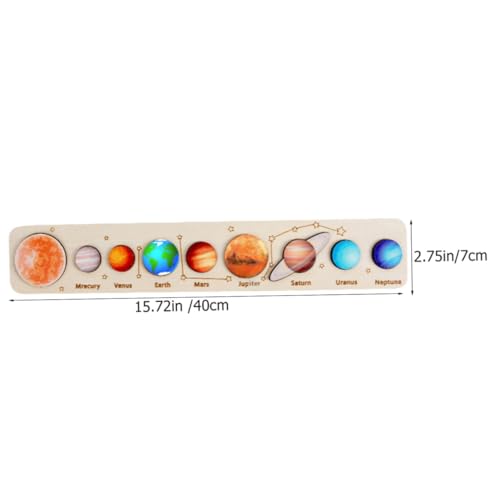 ZUNOXAZ Holzspielzeug Sonnensystem Puzzle für Jahre Lernspielzeug mit Planeten Kognitives Zuordnungsspiel Montessori Lernhilfe für Kreatives und Frühe Bildung von ZUNOXAZ