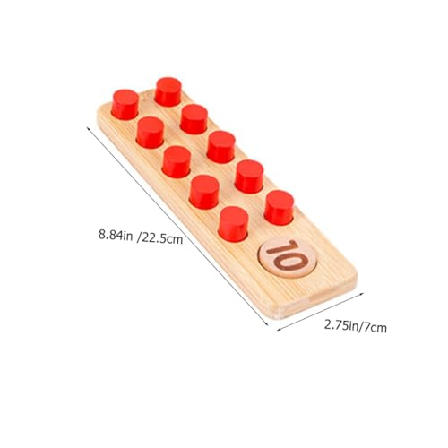 ZUNOXAZ Holzspielzeug Zählspiel Mathe Lernspielzeug Robust Frühkindliche Zahlenverständnis Jahre Motorik Hand Auge koordination Vorschule von ZUNOXAZ