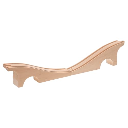ZUNOXAZ Holzspielzeug Zugschienen Zubehör Dreiloch brücke aus Stabilem Schadstofffreiem Holz zum Bauen und Erweitern der Gleise für Jungen und Mädchen Ab Jahren ZUNOXAZ Holzspielzeug Zugschienen Zubehör Dreiloch brücke aus Stabilem Schadstofffreiem Holz zum Bauen und Erweitern der Gleise für Jungen und Mädchen Ab Jahren von ZUNOXAZ
