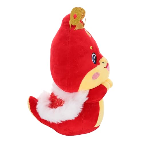 ZUNOXAZ Jahr der Schlangen-Maskottchen-Puppe Schlangenstofftier Schlangenrückenkissen Plüsch knifflige Schlange Plüsch-Schlange-Requisite Plüschschlange PP Baumwolle rot ZUNOXAZ Jahr der Schlangen-Maskottchen-Puppe Schlangenstofftier Schlangenrückenkissen Plüsch knifflige Schlange Plüsch-Schlange-Requisite Plüschschlange PP Baumwolle rot von ZUNOXAZ