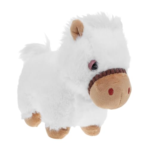 ZUNOXAZ Jahr des Pferdes Maskottchen Realistische Stofftier Doll für Erwachsene zur des Neujahrs für Geburtstagsfeiern Dekorativ und Gemütlich von ZUNOXAZ