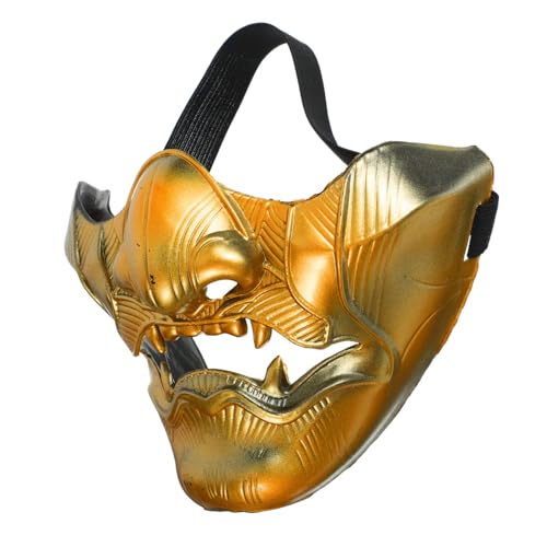 ZUNOXAZ Japanische Hannya Maske Cosplay Halbgesichtsmaske für Party Dekoration und Kostüm Langlebig Detailreich Komfortabel Mystisches Design für Halloween und Theateraufführungen ZUNOXAZ Japanische Hannya Maske Cosplay Halbgesichtsmaske für Party Dekoration und Kostüm Langlebig Detailreich Komfortabel Mystisches Design für Halloween und Theateraufführungen von ZUNOXAZ