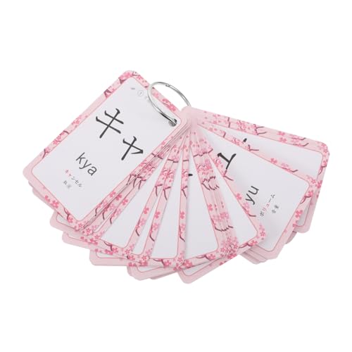 ZUNOXAZ Japanische Lernkarten für Ring Gebunden Tragbar Hiragana Katakana Selbststudium Schriftzeichen Schnelllernen Pädagogische Vokabelkarten zur Sprachförderung ZUNOXAZ Japanische Lernkarten für Ring Gebunden Tragbar Hiragana Katakana Selbststudium Schriftzeichen Schnelllernen Pädagogische Vokabelkarten zur Sprachförderung von ZUNOXAZ