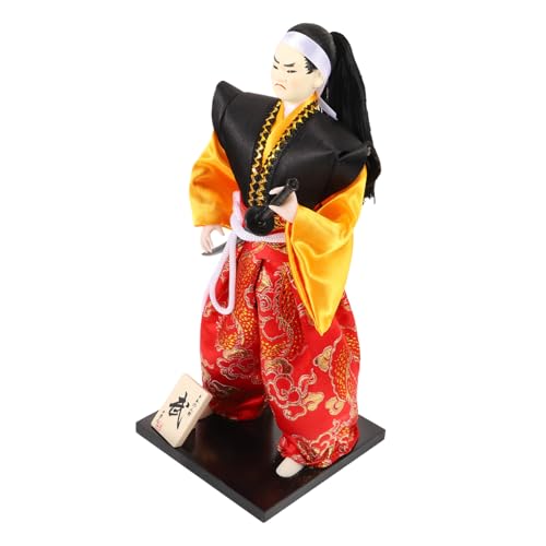 ZUNOXAZ Japanische Samurai Puppe Traditionelles Dekorationsobjekt für Zuhause und Cafés Handgefertigte Kunstfigur Stabiler Stand als für von ZUNOXAZ