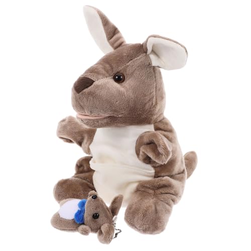 ZUNOXAZ Känguru-handpuppenspielzeug Groß Realistisch Marionette Knuddelig Kleinkinder Geschichtenerzählen Tiere Süße Handpuppe Plüsch Handpuppe Handpuppen Pp Baumwolle Blue von ZUNOXAZ
