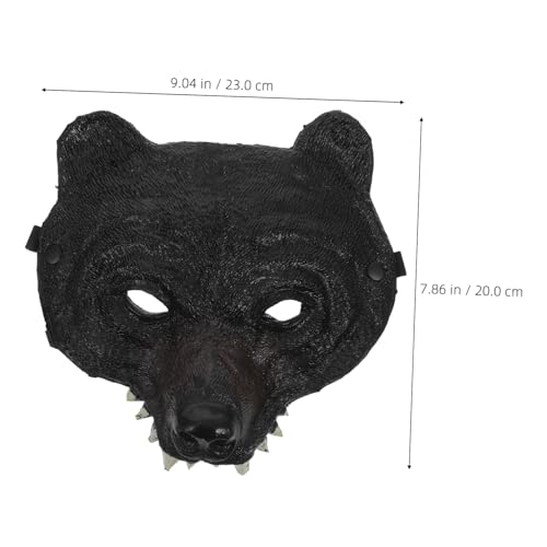 ZUNOXAZ Karnevalsmaske Bärenmaske Erwachsene aus Leichtem PU Atmungsaktiv und Bequem für Halloween Maskenball Cosplay Karneval und Party Realistische Tierkostüm Maske ZUNOXAZ Karnevalsmaske Bärenmaske Erwachsene aus Leichtem PU Atmungsaktiv und Bequem für Halloween Maskenball Cosplay Karneval und Party Realistische Tierkostüm Maske von ZUNOXAZ