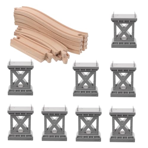 ZUNOXAZ Kleine Bahnstrecke Set Zuganschlüsse Holztrennstrecken Spielzeugeisenbahn-brückenstützen Spielzeugeisenbahnschienen Hölzerner Zug Bahnbrückenpiergleis Bahnstrecke Plastik ZUNOXAZ Kleine Bahnstrecke Set Zuganschlüsse Holztrennstrecken Spielzeugeisenbahn-brückenstützen Spielzeugeisenbahnschienen Hölzerner Zug Bahnbrückenpiergleis Bahnstrecke Plastik von ZUNOXAZ
