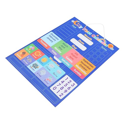 ZUNOXAZ Kognitiver Whiteboard Planke Wetter- und Jahreszeitenkalender Kleinkinder Tageskalender für Vorschulkinder Jungs Wetterkalender für Kinderkalender Lernen Eva Blau ZUNOXAZ Kognitiver Whiteboard Planke Wetter- und Jahreszeitenkalender Kleinkinder Tageskalender für Vorschulkinder Jungs Wetterkalender für Kinderkalender Lernen Eva Blau von ZUNOXAZ