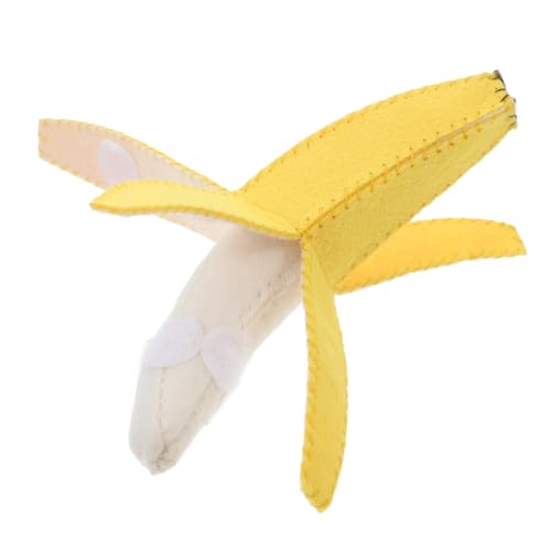 ZUNOXAZ Kompaktes Filz Bananenspielzeug aus Robustem Vliesstoff Kleines Montessori Lernspielzeug für Fördert Feinmotorik und Kognitive Fähigkeiten Bananen für Kindergeburtstag von ZUNOXAZ