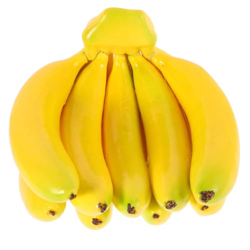 ZUNOXAZ Künstliche Banane Deko Realistische Fake Banane für Wohnzimmer Küche und Partys Lebensnahe Nachbildung als Fotorequisite für Hochzeiten von ZUNOXAZ