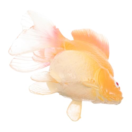ZUNOXAZ Künstliche Fische für Aquariumdekoration Realistisches Fischspielzeug für Fördert Kognitive Entwicklung und Interaktive Familienaktivitäten Goldfischmodell Schwimmendes Ornament von ZUNOXAZ