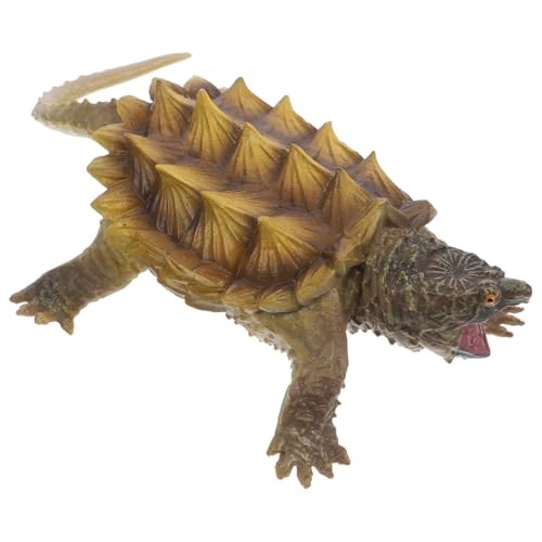 ZUNOXAZ Künstliche Schildkrötenfigur Simulation Tiermodell aus Robustem Kunststoff Detailgetreue Gartendekoration und Wohnraum Ornament Langlebige Kleine Schildkrötenfigur für Sammler von ZUNOXAZ
