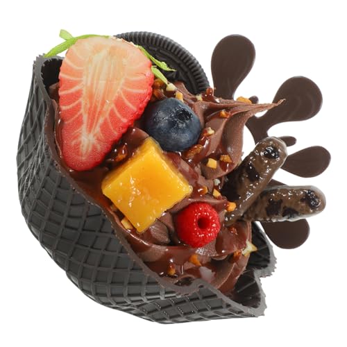 ZUNOXAZ Künstliches Eiscreme Modell Realistisches Fake EIS für Dekoration und Fotografie Dessert Display für Zuhause und Geschäfte Lifelike und Kreativ von ZUNOXAZ