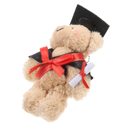 ZUNOXAZ Kuscheltier Doktorbär mit Doktorhut Charmantes Abschlussgeschenk für Graduierte Plüschbär als Erinnerungsstück für Abschlussfeiern Elegantes für Zukünftige Erfolge von ZUNOXAZ