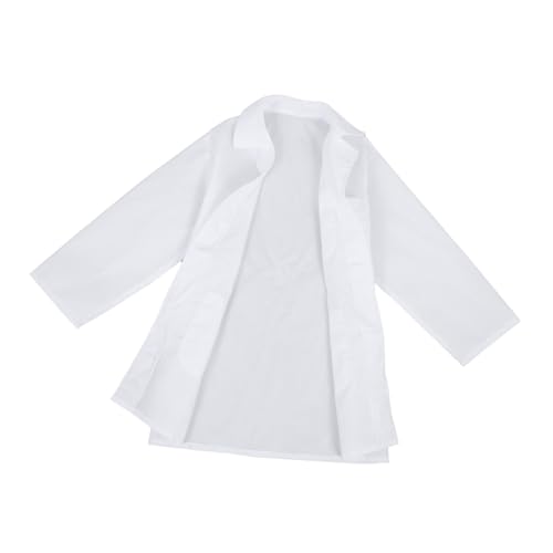 ZUNOXAZ Laborkittel Für Wissenschaftler Kostüm Für Kleinkinder Halloween-cosplay-kostüm Arzt Laborkittel Doktor -kleid -kostüm Wissenschaftlermantel Für Stoff Weiß von ZUNOXAZ