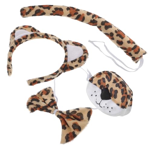 ZUNOXAZ Leoparden Kostüm Set für Flexiblen Leopardenohren und Eleganter Fliege Weiches Material Bequemes Tiger Stirnband für Dschungel Tierpartys ZUNOXAZ Leoparden Kostüm Set für Flexiblen Leopardenohren und Eleganter Fliege Weiches Material Bequemes Tiger Stirnband für Dschungel Tierpartys von ZUNOXAZ