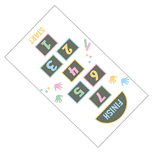 ZUNOXAZ Lernspiel Zahlen Bodenaufkleber rutschfeste Wand und Spielraumdeko für Kinderzimmer Kindergarten Spielzimmer mit Langlebigem Material und Kinderfreundlichem Design von ZUNOXAZ