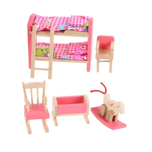 ZUNOXAZ Maßstab Bunk Bed Vintage Design Langlebiges Puppenbett für Puppenhaus Schlafzimmer Szenen Dekoration Zubehör ZUNOXAZ Maßstab Bunk Bed Vintage Design Langlebiges Puppenbett für Puppenhaus Schlafzimmer Szenen Dekoration Zubehör von ZUNOXAZ