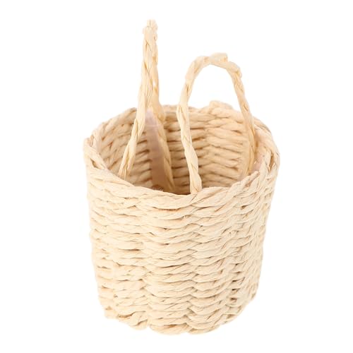 ZUNOXAZ Mini-Aufbewahrung skorb Puppenhaus-Minikorb Puppenhaus-Obstkorb Miniaturkorb mit Griff Einkaufskorb vortäuschen Puppenhaus winziger Plastikbehälter Puppenhauszubehör Rattan Beige ZUNOXAZ Mini-Aufbewahrung skorb Puppenhaus-Minikorb Puppenhaus-Obstkorb Miniaturkorb mit Griff Einkaufskorb vortäuschen Puppenhaus winziger Plastikbehälter Puppenhauszubehör Rattan Beige von ZUNOXAZ