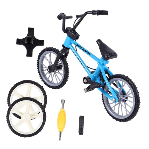 ZUNOXAZ Mini Finger Bike Modell aus Realistisches Desktop für Fingerübungen und Sammlung Mini MTB Mountainbike Nachbildung für Sammler Blau von ZUNOXAZ