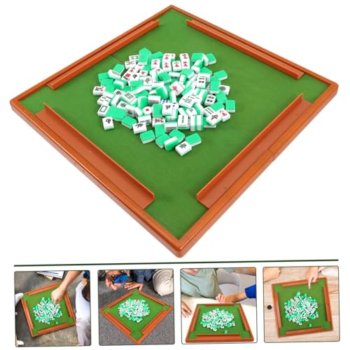 ZUNOXAZ Mini Mahjong Set Tragbares Stabiles Reise Spiel Leicht Kompakt für Zuhause Party und Bar Kreatives Langlebiges Chinesisches Mahjong Spiel Zufällige Farbe von ZUNOXAZ