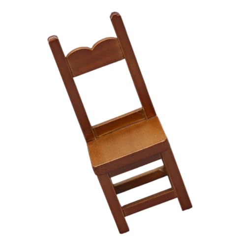 ZUNOXAZ Mini-Möbelmodell Heimdekoration Miniaturmöbel Minimöbel aus Holz Mini-Hausstuhl Mini-Hausschmuck Mini House Accessory Kleine Hausdekoration Miniatur-Möbelmodell Mini Möbel hölzern von ZUNOXAZ