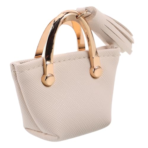 ZUNOXAZ Mini Puppentasche Weiß Weiches Material Modische Handtasche Wechselbare Accessoires Für Babypuppen Puppenhaus Dekoration ZUNOXAZ Mini Puppentasche Weiß Weiches Material Modische Handtasche Wechselbare Accessoires Für Babypuppen Puppenhaus Dekoration von ZUNOXAZ
