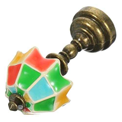 ZUNOXAZ Mini-Schreibtischlampe Puppenhaus-Miniaturen Dollhouse Tischlicht Puppenhausbeleuchtung Mini zartes Nachttischlicht Mini-Hausschmuck Mini- -Tischlampe Miniaturlampe Legierung von ZUNOXAZ