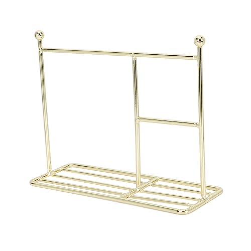 ZUNOXAZ Mini Wäscheständer für Puppen Praktischer Kleiderständer für Aufbewahrung von Puppenkleidung Goldfarben für Organisation des Puppenraums Ordnungssinn bei Kindern ZUNOXAZ Mini Wäscheständer für Puppen Praktischer Kleiderständer für Aufbewahrung von Puppenkleidung Goldfarben für Organisation des Puppenraums Ordnungssinn bei Kindern von ZUNOXAZ