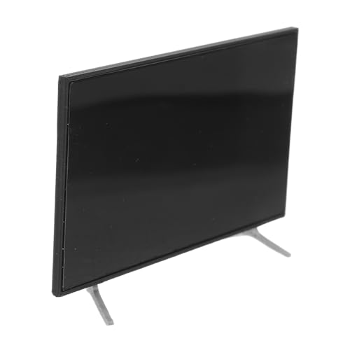 ZUNOXAZ Mini-tv Fernseher Mini-puppenhauszubehör Mini-puppenhaus- Puppenhauselektronik Tv -Requisite Puppenhaus-wohnzimmerdekoration Puppenhaus-Miniatur-szenenmodell Schwarz Pla von ZUNOXAZ