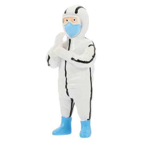 ZUNOXAZ Miniatur Arzt Figur für Sandtisch Mikro Landschaft Dekoration Lebensechte Miniatur Menschenfigur für Detailreiche Berufspuppe für Modellbau und Heimdeko von ZUNOXAZ