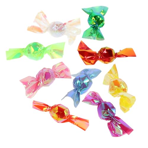 ZUNOXAZ Miniatur Candy Dekoration aus Kunstharz Bunte Flache Süßigkeiten Charms für Puppenhaus DIY Basteln Nagelkunst und Spielküche Lebendige Farben Detailreich Gestaltet von ZUNOXAZ