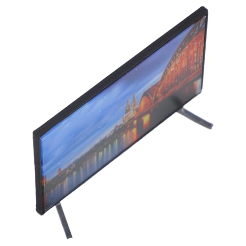 ZUNOXAZ Miniatur Fernseher Puppenhaus Zubehör Miniatur LCD Bildschirm Realistisches Modell Kleine Tv für Puppenhaus Wohnzimmer Dekoration ZUNOXAZ Miniatur Fernseher Puppenhaus Zubehör Miniatur LCD Bildschirm Realistisches Modell Kleine Tv für Puppenhaus Wohnzimmer Dekoration von ZUNOXAZ