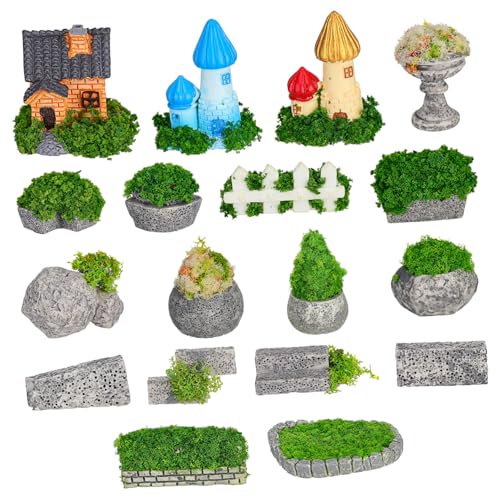 ZUNOXAZ Miniatur Gartenfiguren aus Resin Teiliges Miniaturgarten Zubehör für Puppenhaus Terrarium Bonsai Dekoration Vielseitige Miniaturstatuen Robuste Micro Landschaftsornamente ZUNOXAZ Miniatur Gartenfiguren aus Resin Teiliges Miniaturgarten Zubehör für Puppenhaus Terrarium Bonsai Dekoration Vielseitige Miniaturstatuen Robuste Micro Landschaftsornamente von ZUNOXAZ