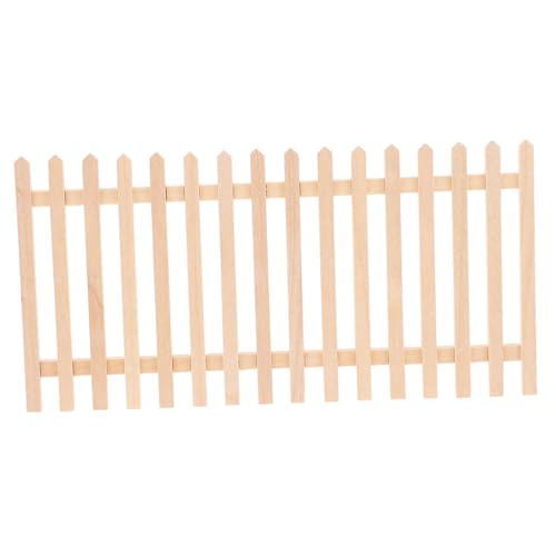 ZUNOXAZ Miniatur Gartenzaun aus Holz DIY Puppenhaus Zubehör Realistische Micro Landschaft Dekoration Stabiles Material Geeignet für Mini Farm Handarbeit von ZUNOXAZ