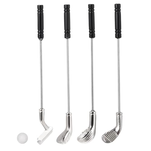 ZUNOXAZ Miniatur Golfschläger mit Ball Detailgetreues Puppenhaus Zubehör Mini Golf Clubs Modell für Miniaturhäuser Perfektes für Sammler ZUNOXAZ Miniatur Golfschläger mit Ball Detailgetreues Puppenhaus Zubehör Mini Golf Clubs Modell für Miniaturhäuser Perfektes für Sammler von ZUNOXAZ